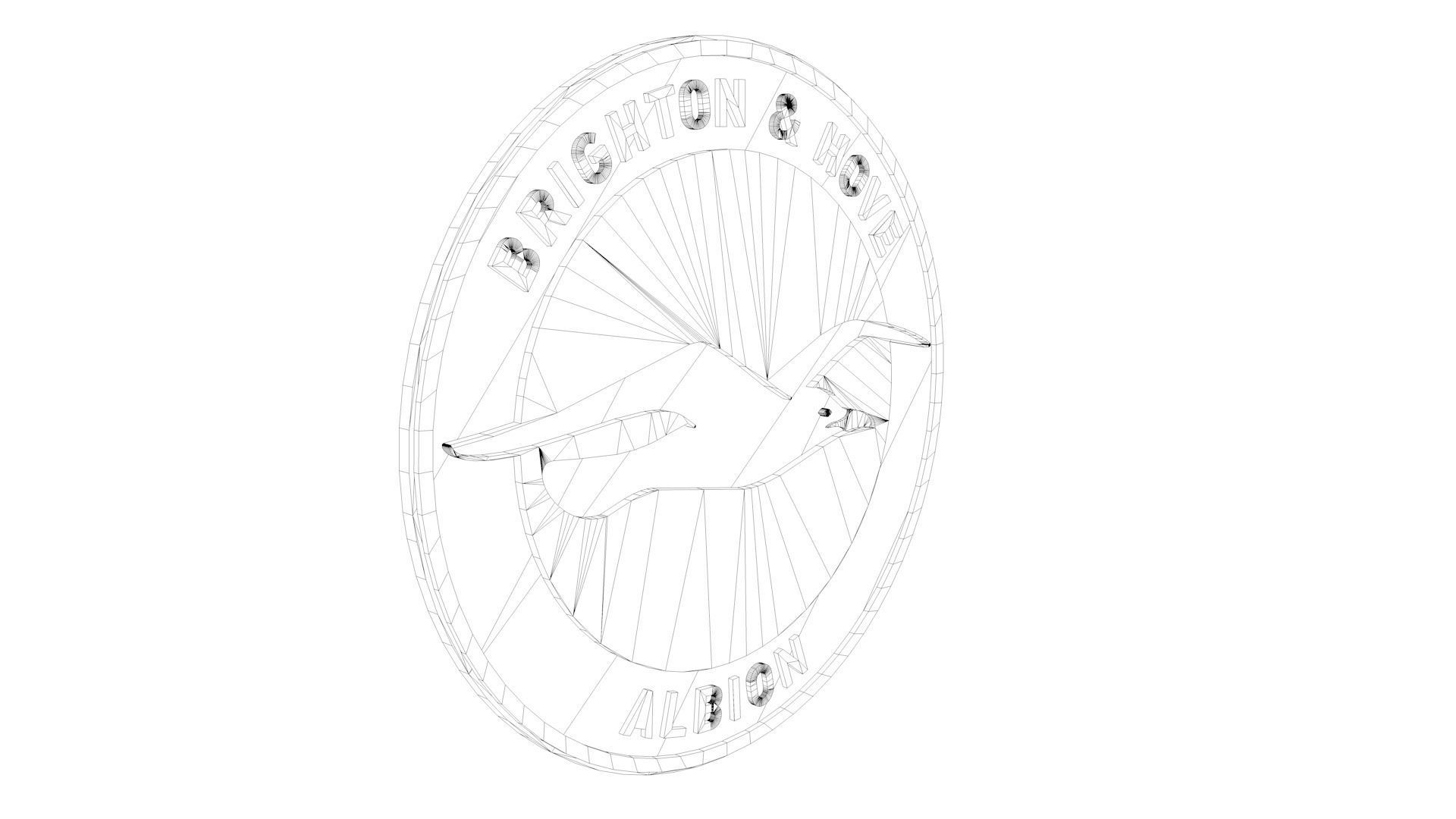 Brighton Logo 3D model_9