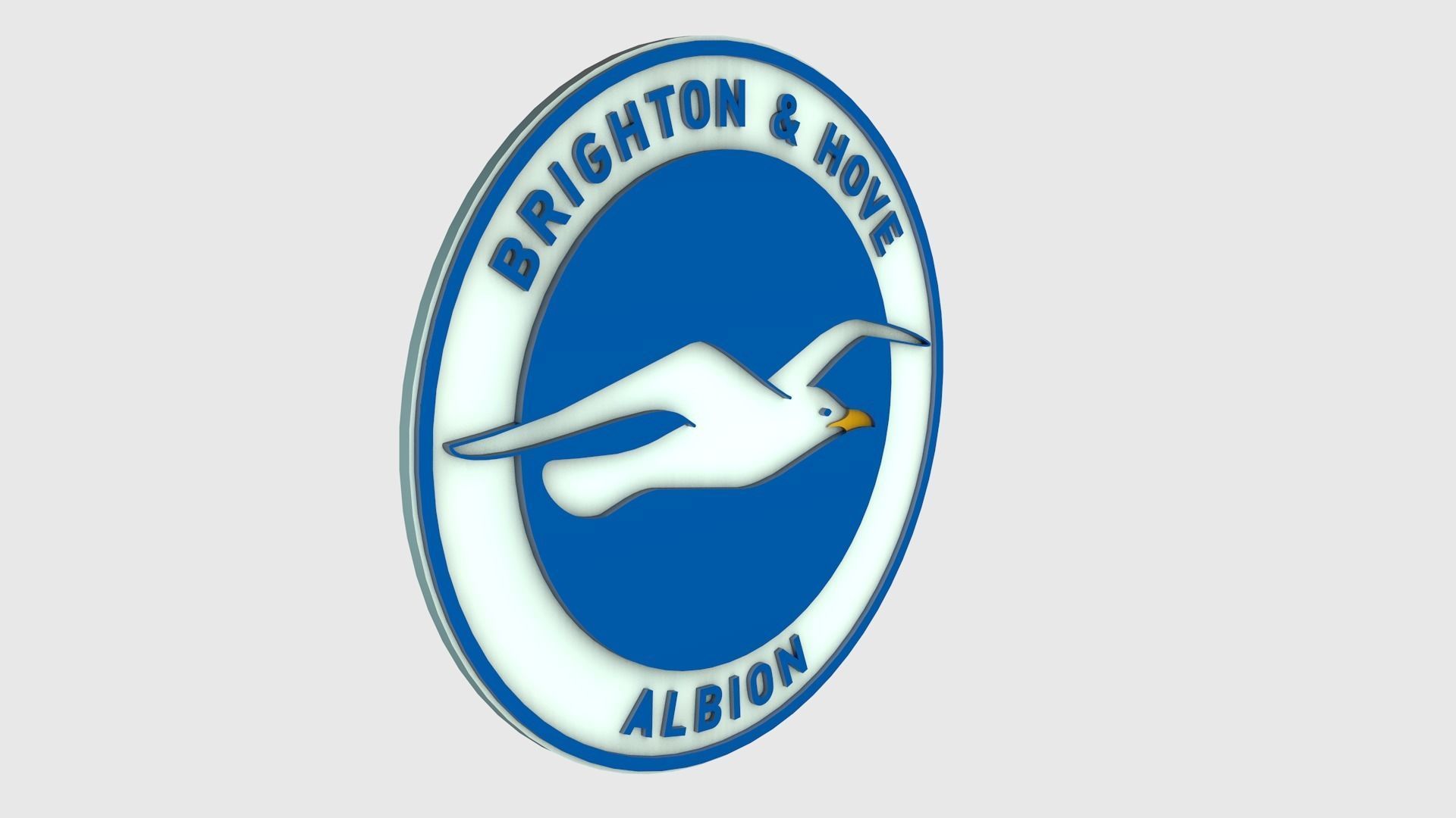 Brighton Logo 3D model_3