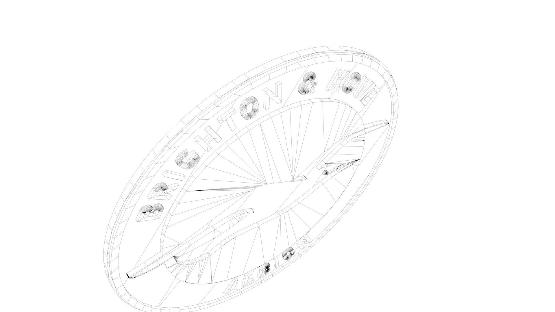 Brighton Logo 3D model_10
