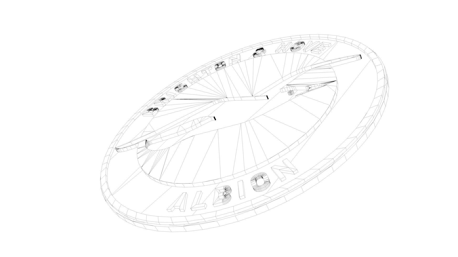 Brighton Logo 3D model_7