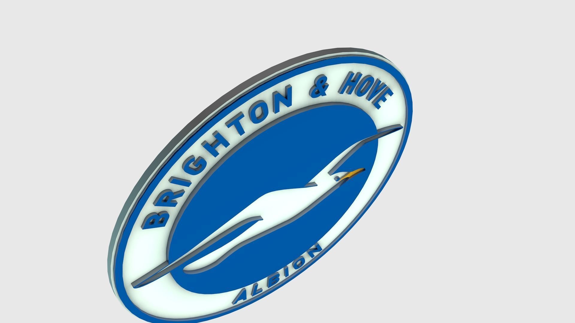 Brighton Logo 3D model_4