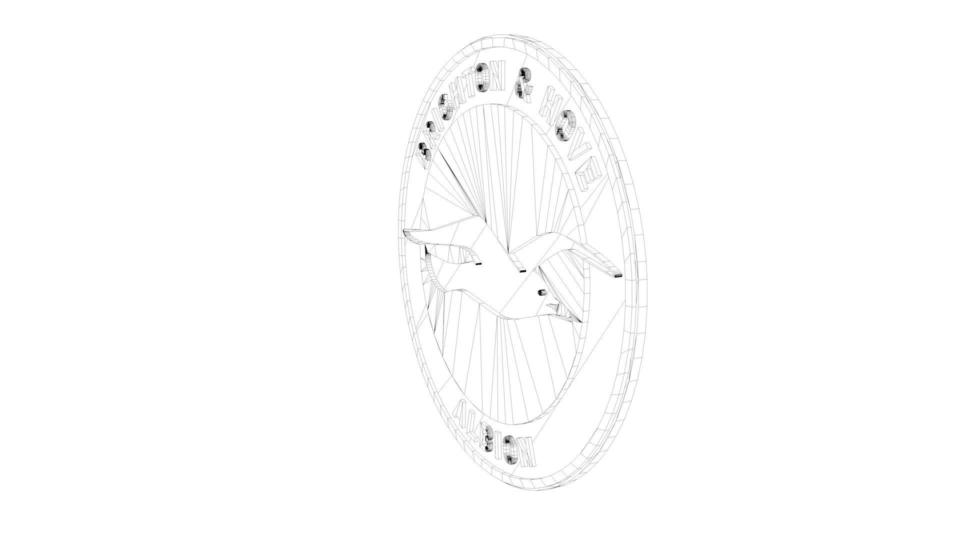 Brighton Logo 3D model_8