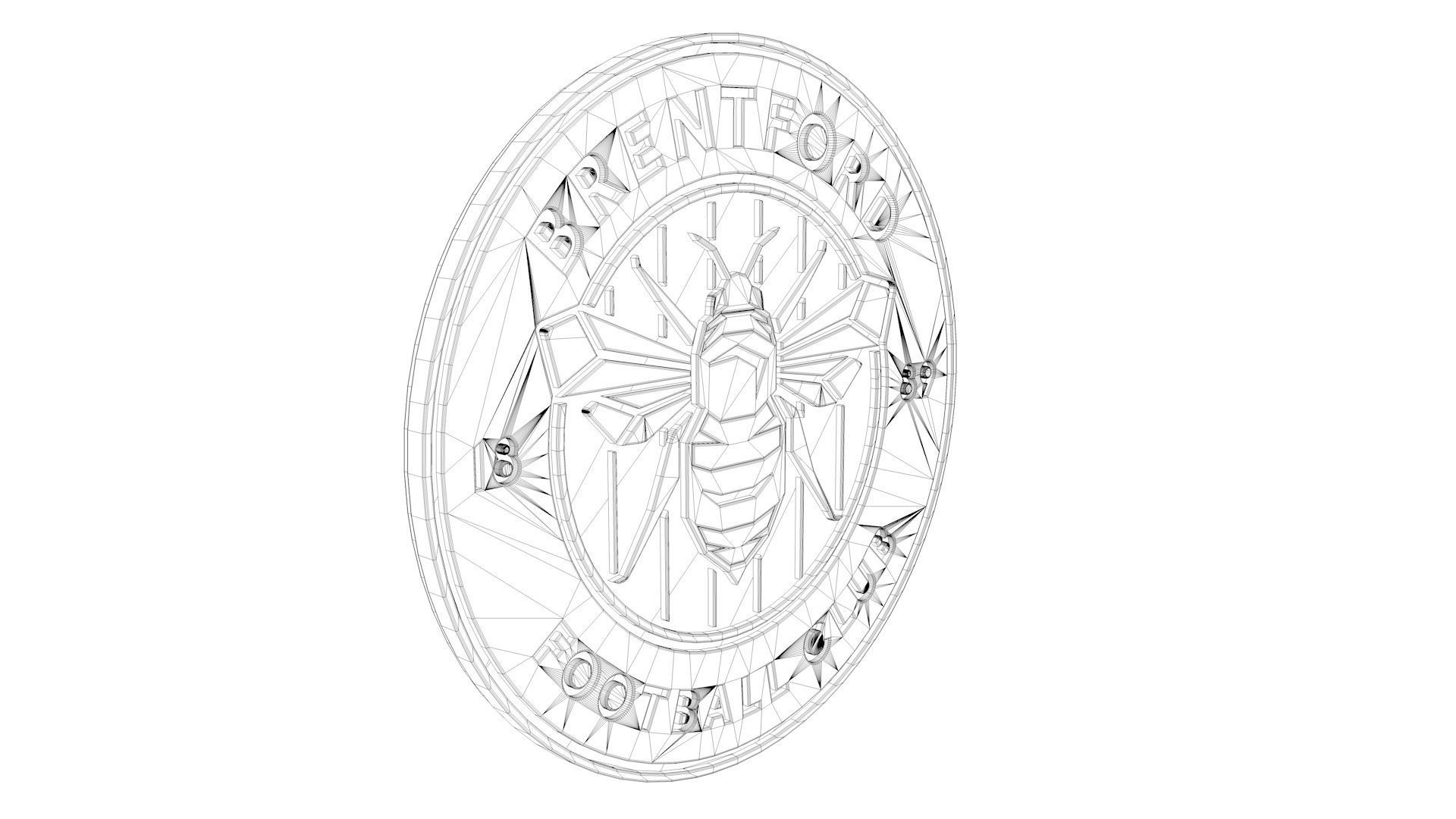 Brentford Logo 3D model_9