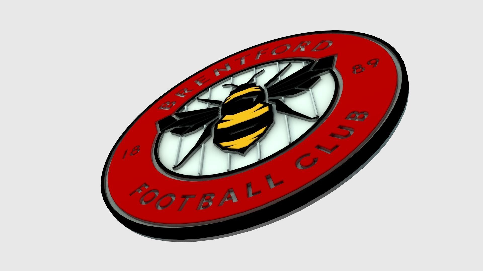 Brentford Logo 3D model_1