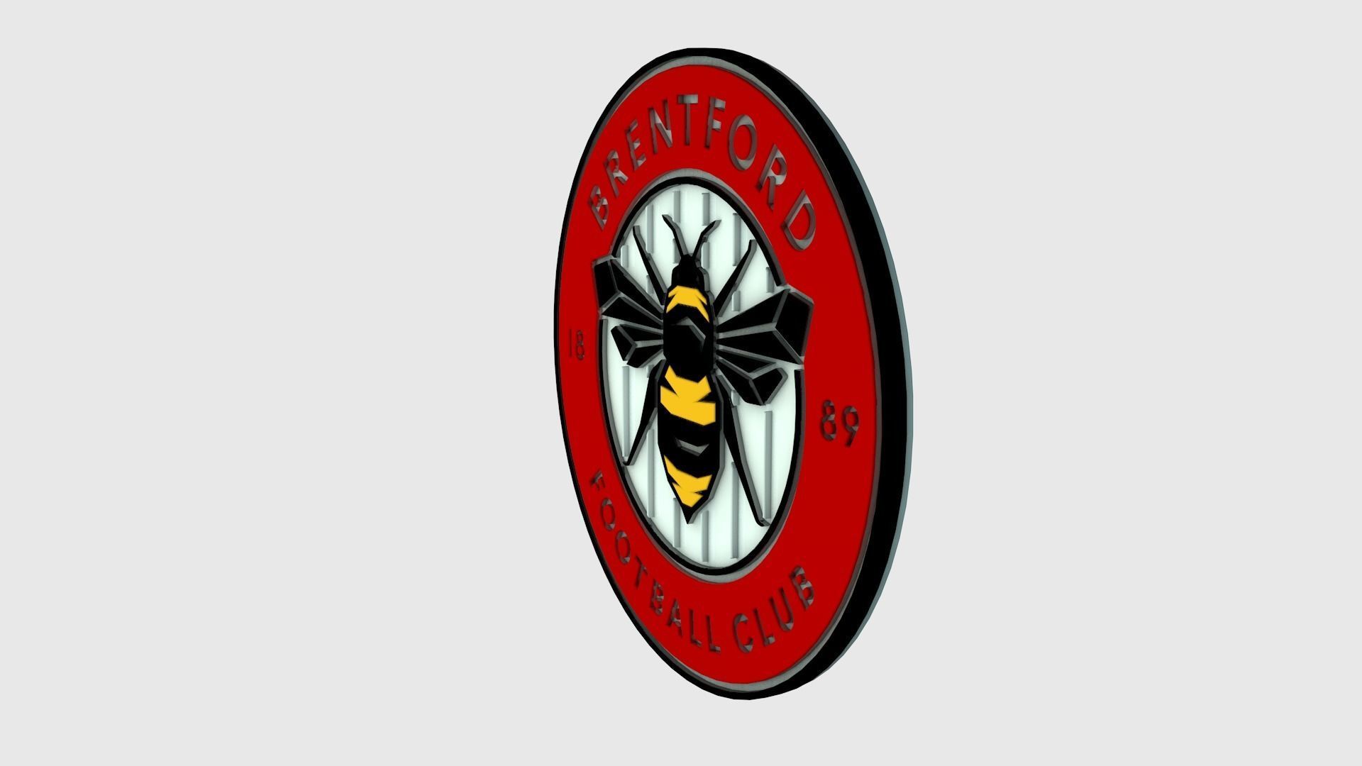 Brentford Logo 3D model_2