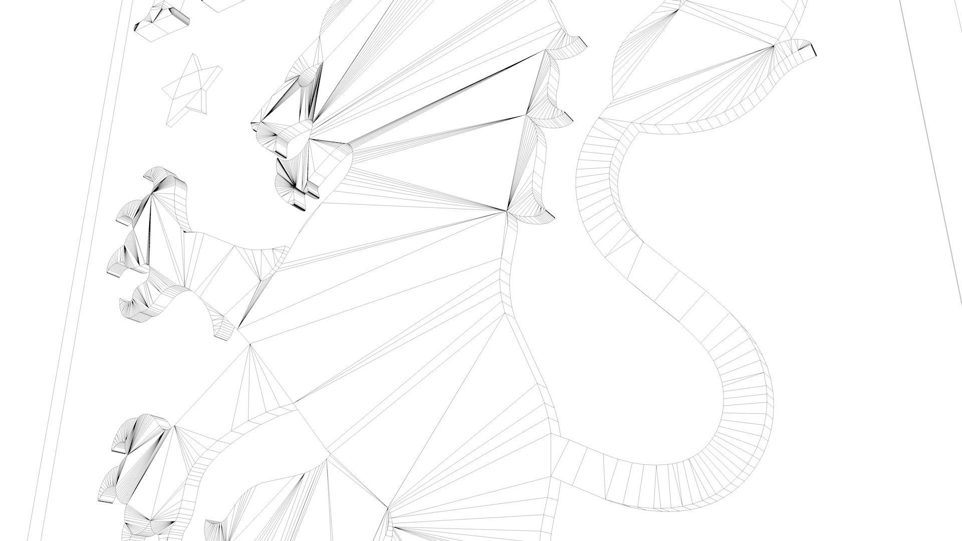 Aston Villa Logo 2025 3D model_17