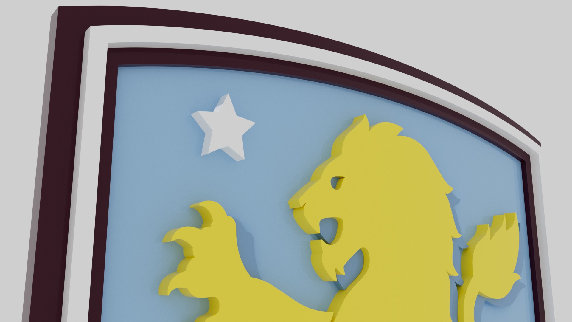 Aston Villa Logo 2025 3D model_5