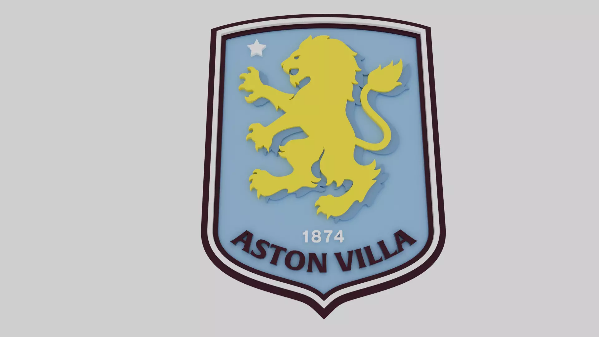Aston Villa Logo 2025 3D model_0