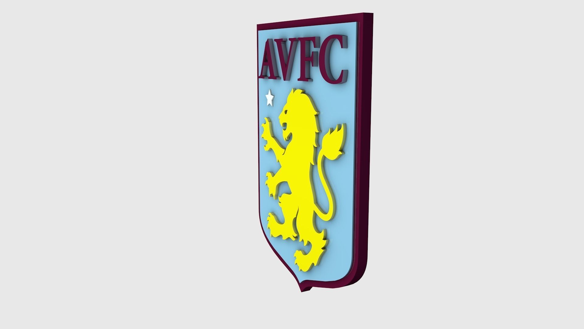 Aston Villa Logo 2025 3D model_8