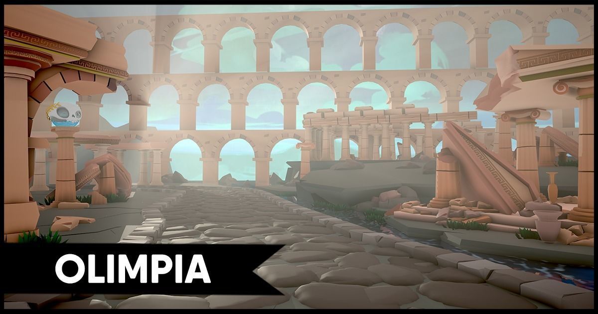 Ancient Roman Architecture Low-poly 3D model_3