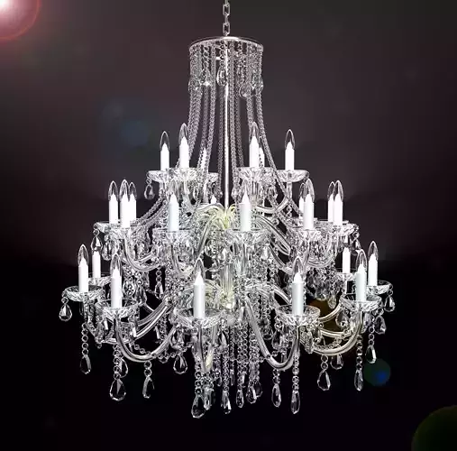 Victorian Crystal Chandelier 3D model