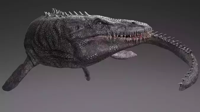 Mosasaurus - Sea Monster Series 4 Low-poly 3D model