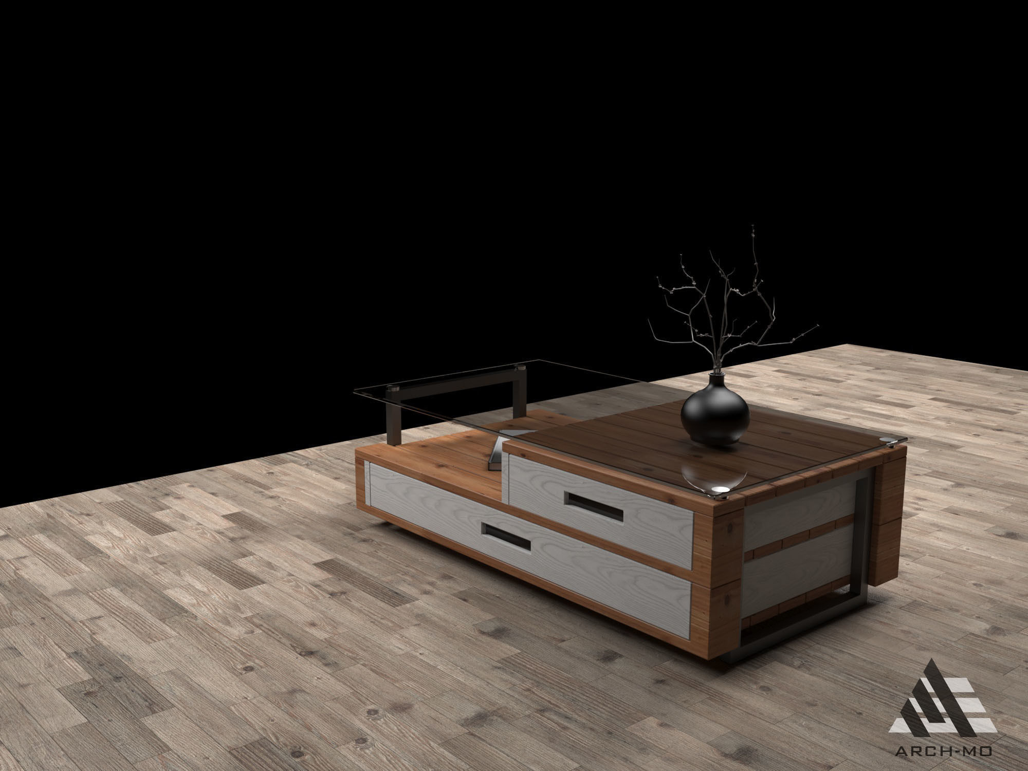 Coffee table 03- furniture Free low-poly 3D model_6