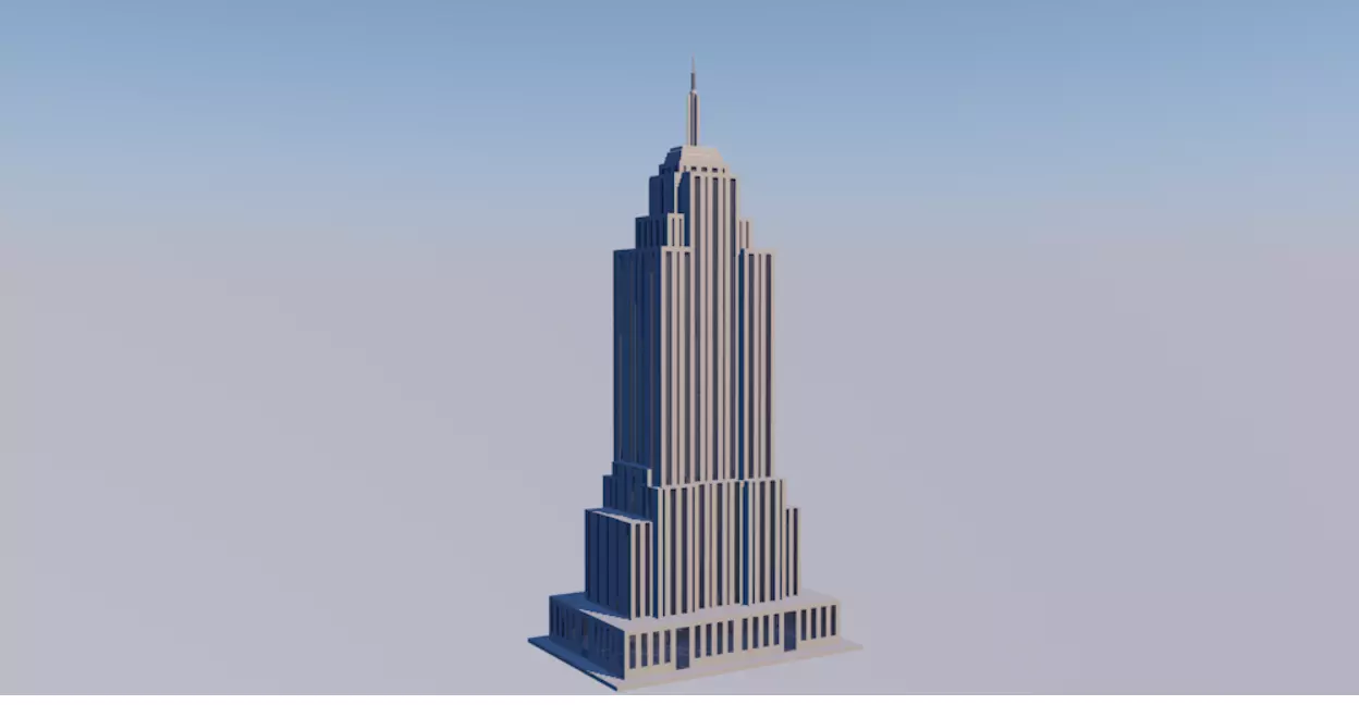 Empire State Building 3D model_0