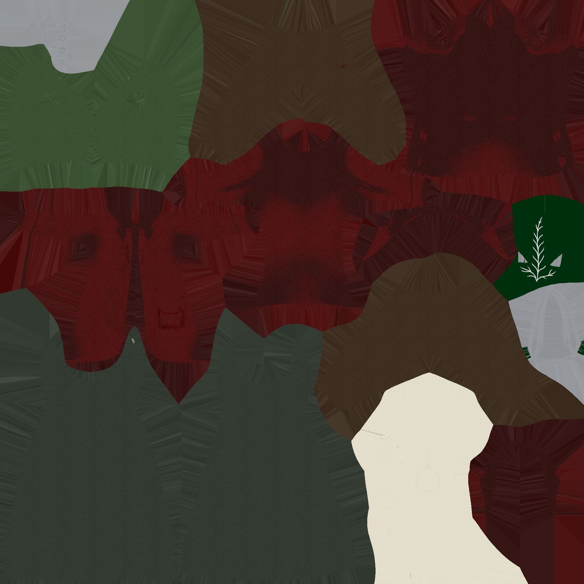 Hobbit Outfit 01 Red - Character Design Fashion Low-poly 3D model_16