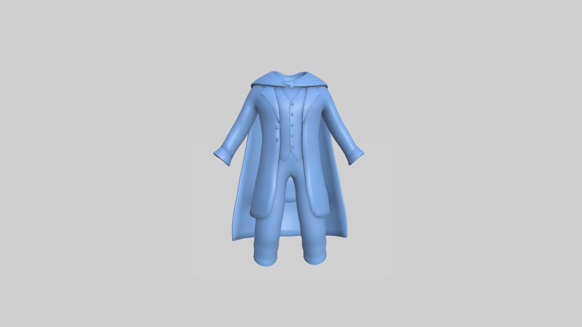 Hobbit Outfit 01 Red - Character Design Fashion Low-poly 3D model_9
