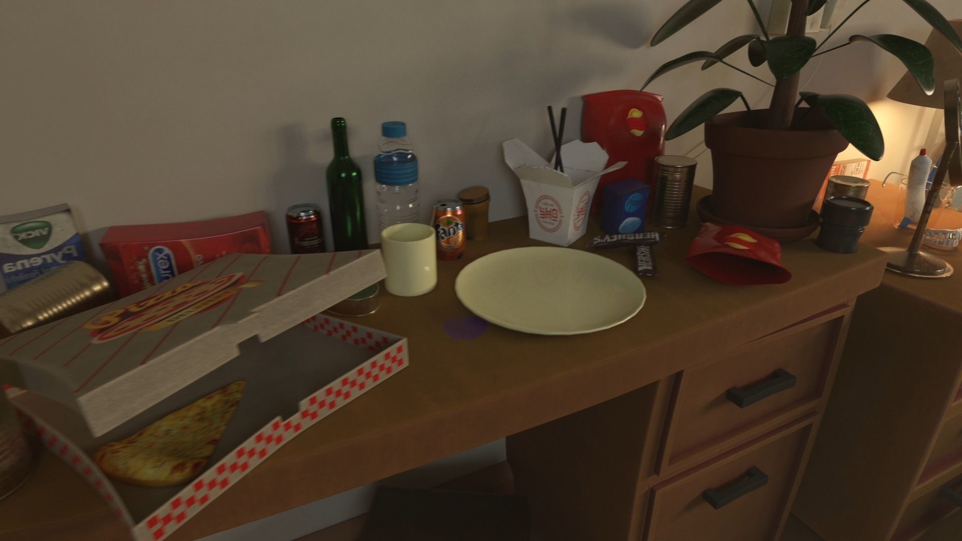 Cartoon Room 3D model_3