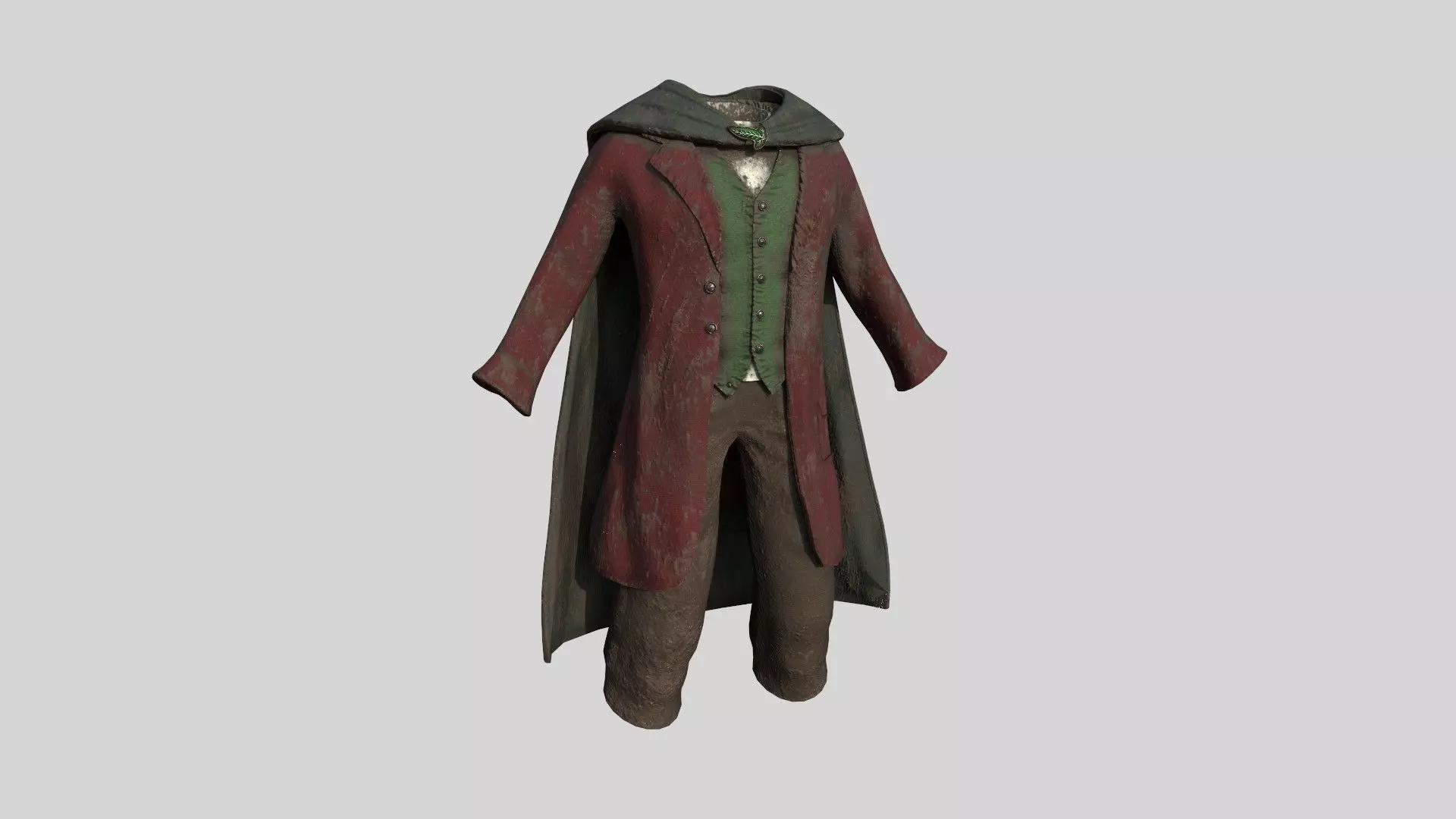 Hobbit Outfit 05 Dirt - Character Design Fashion Low-poly 3D model
