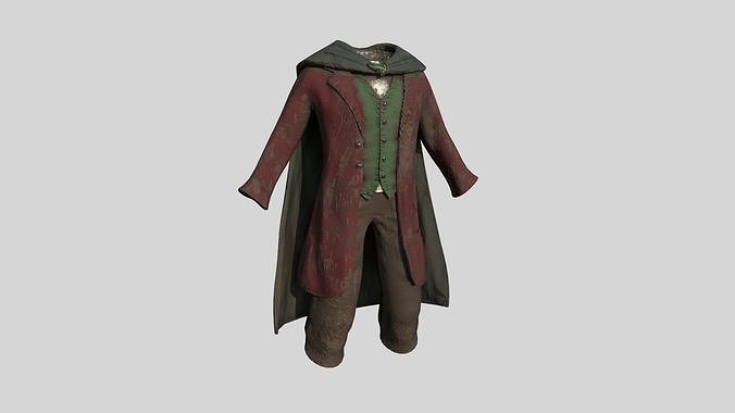 Hobbit Outfit 05 Dirt - Character Design Fashion Low-poly 3D model