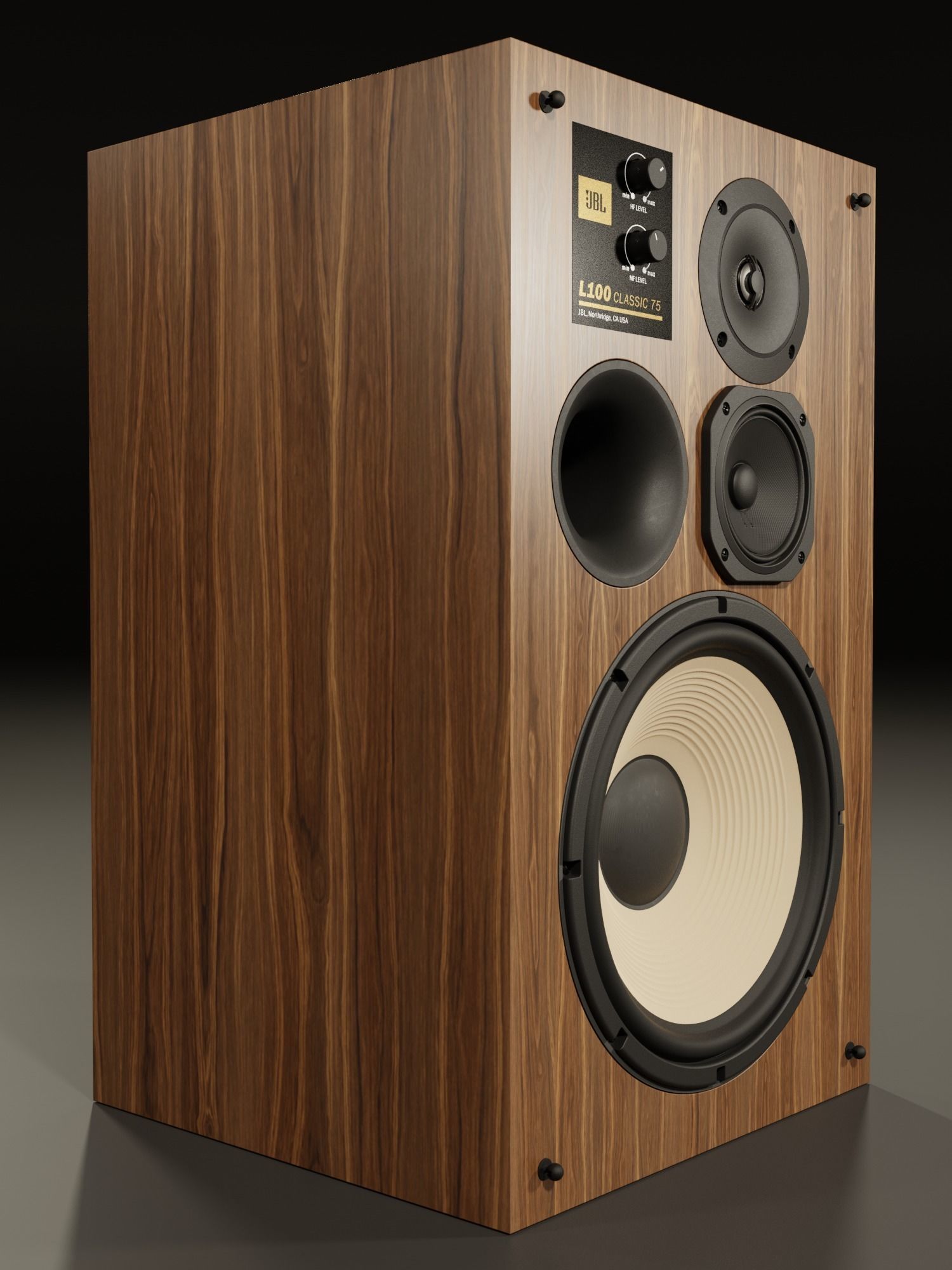 JBL L100 Classic 75th Anniversary Edition 3D model_2