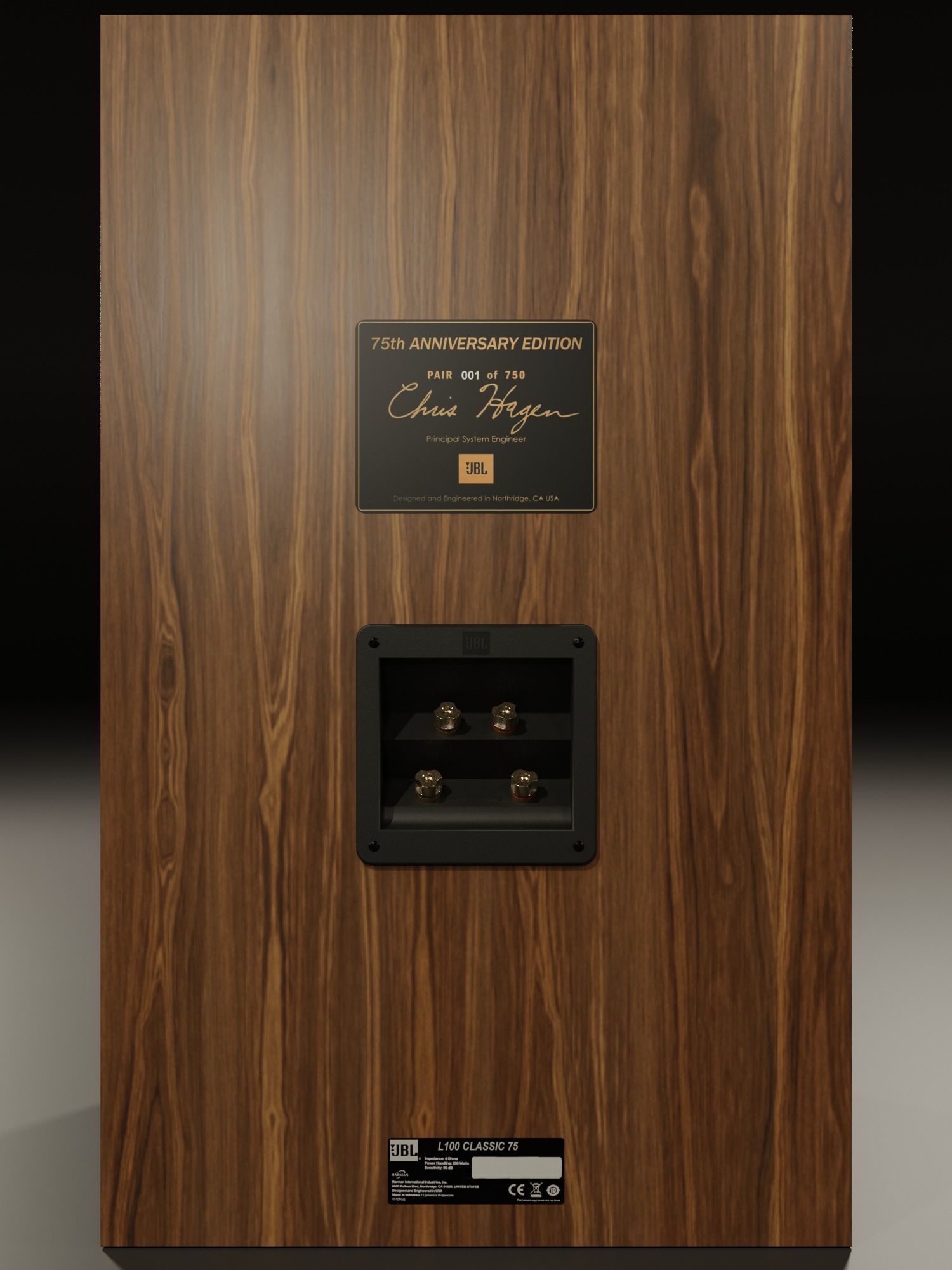 JBL L100 Classic 75th Anniversary Edition 3D model_9