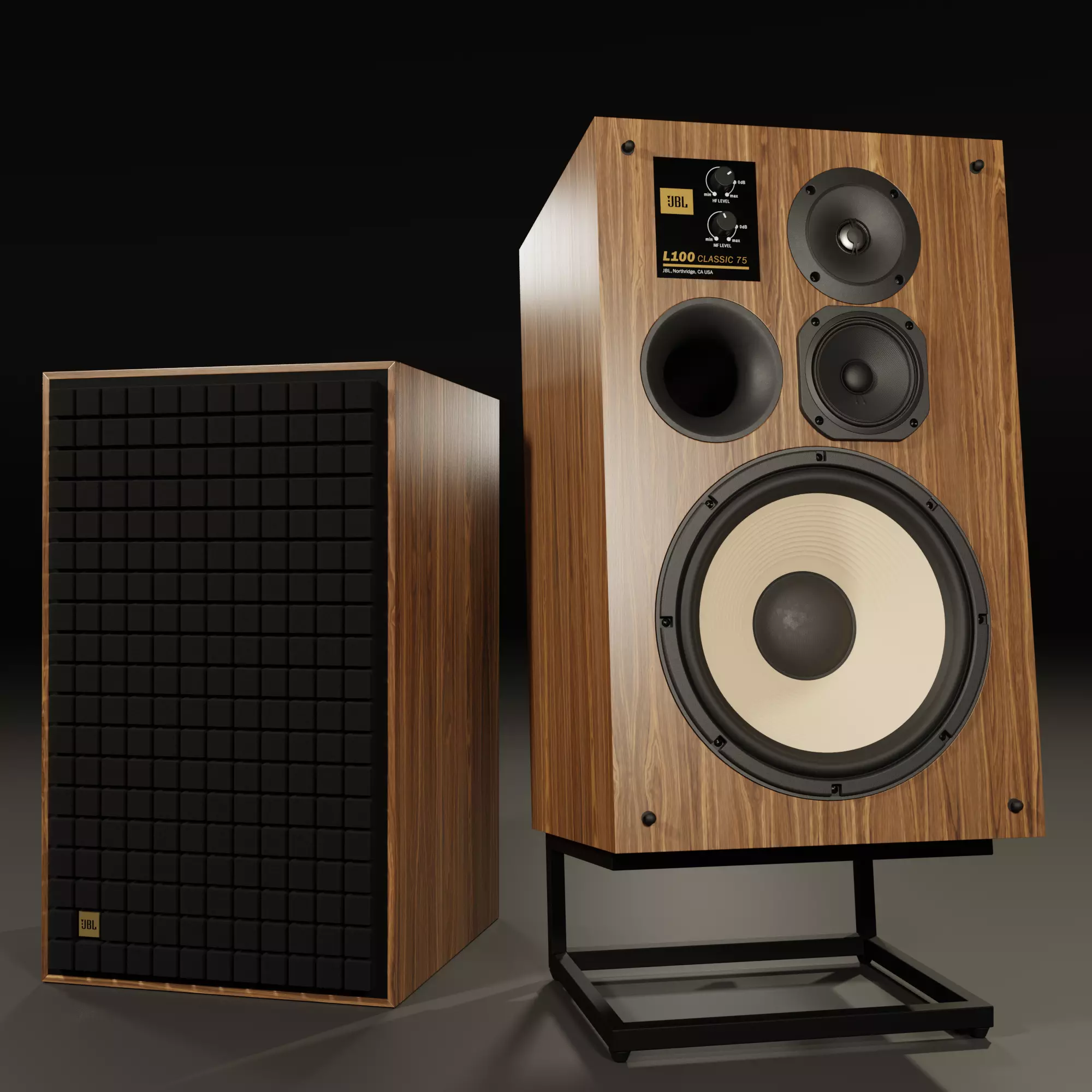 JBL L100 Classic 75th Anniversary Edition 3D model_0