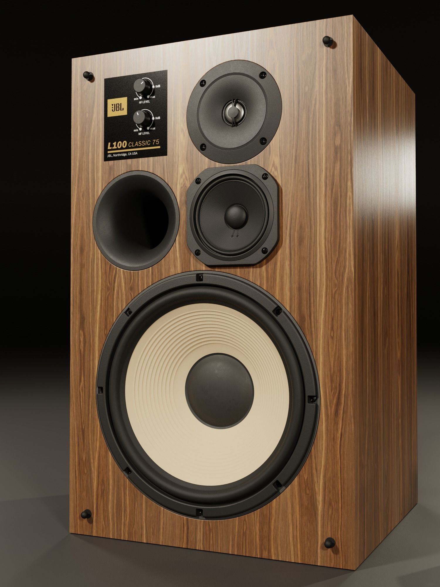 JBL L100 Classic 75th Anniversary Edition 3D model_1