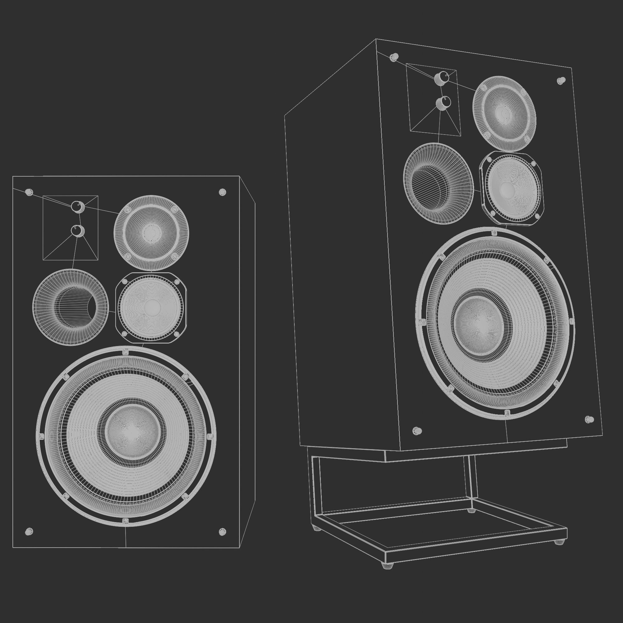 JBL L100 Classic 75th Anniversary Edition 3D model_19