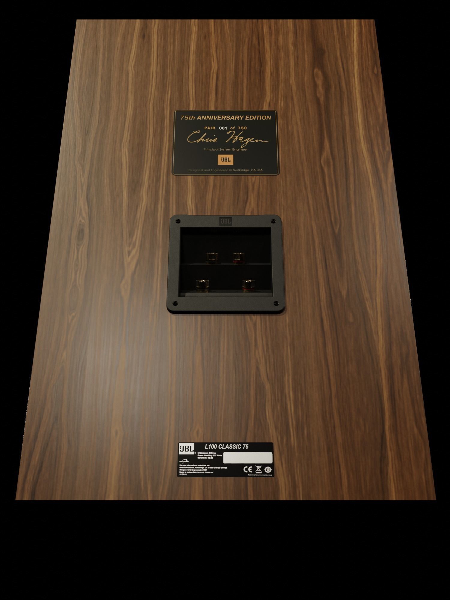 JBL L100 Classic 75th Anniversary Edition 3D model_10