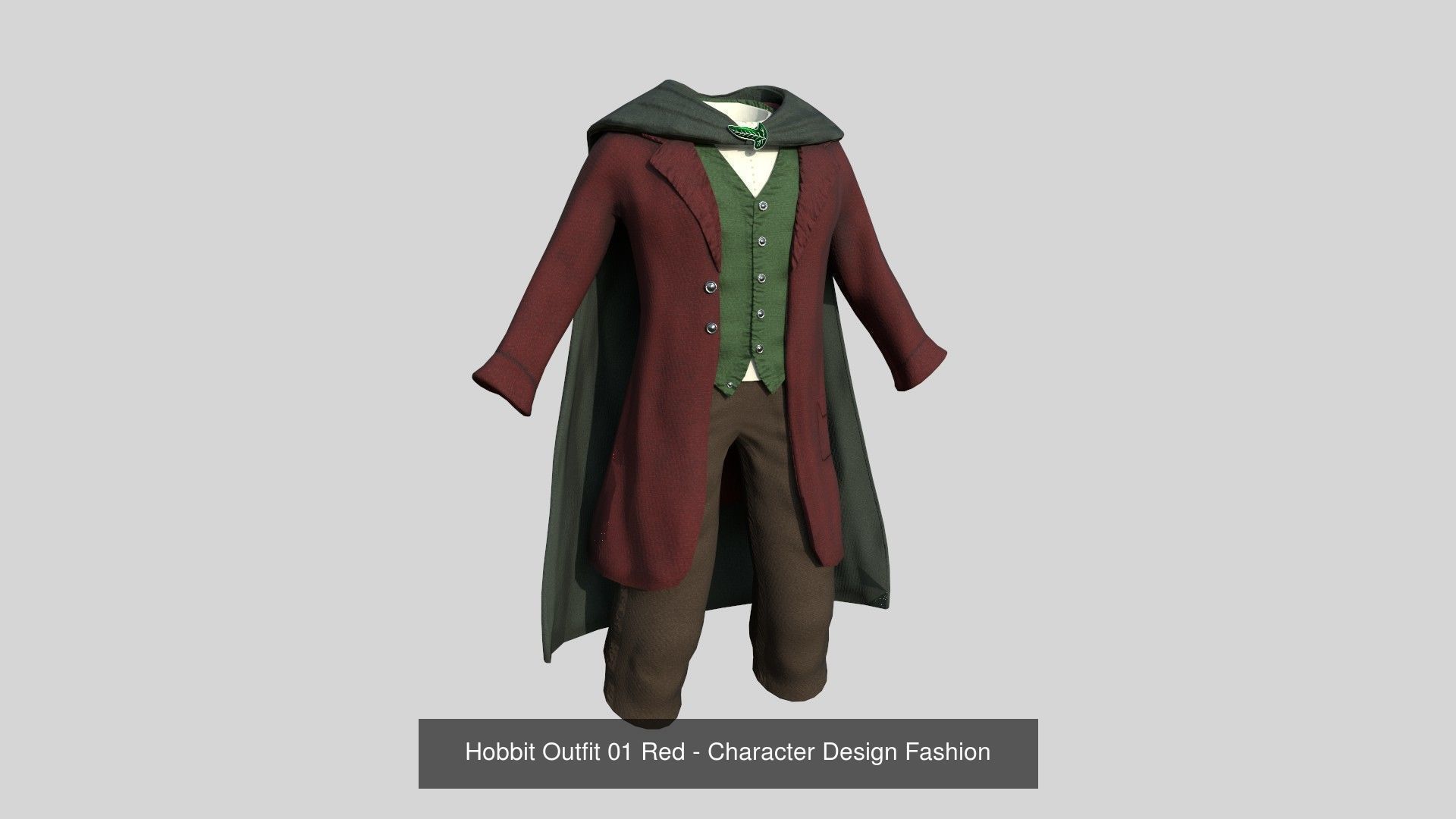 06 Hobbit Outfit Colors - Character Design Fashion 3D Model Collection_1
