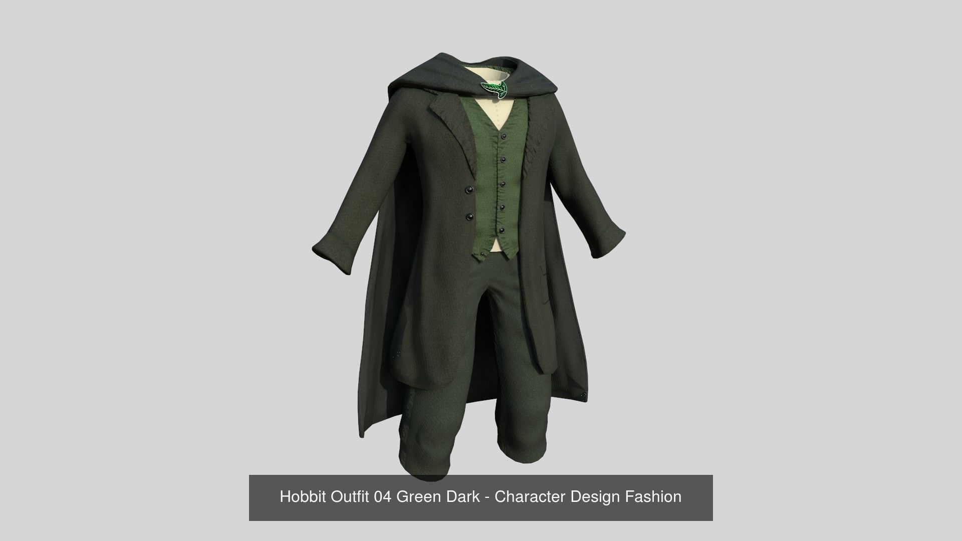 06 Hobbit Outfit Colors - Character Design Fashion 3D Model Collection_4