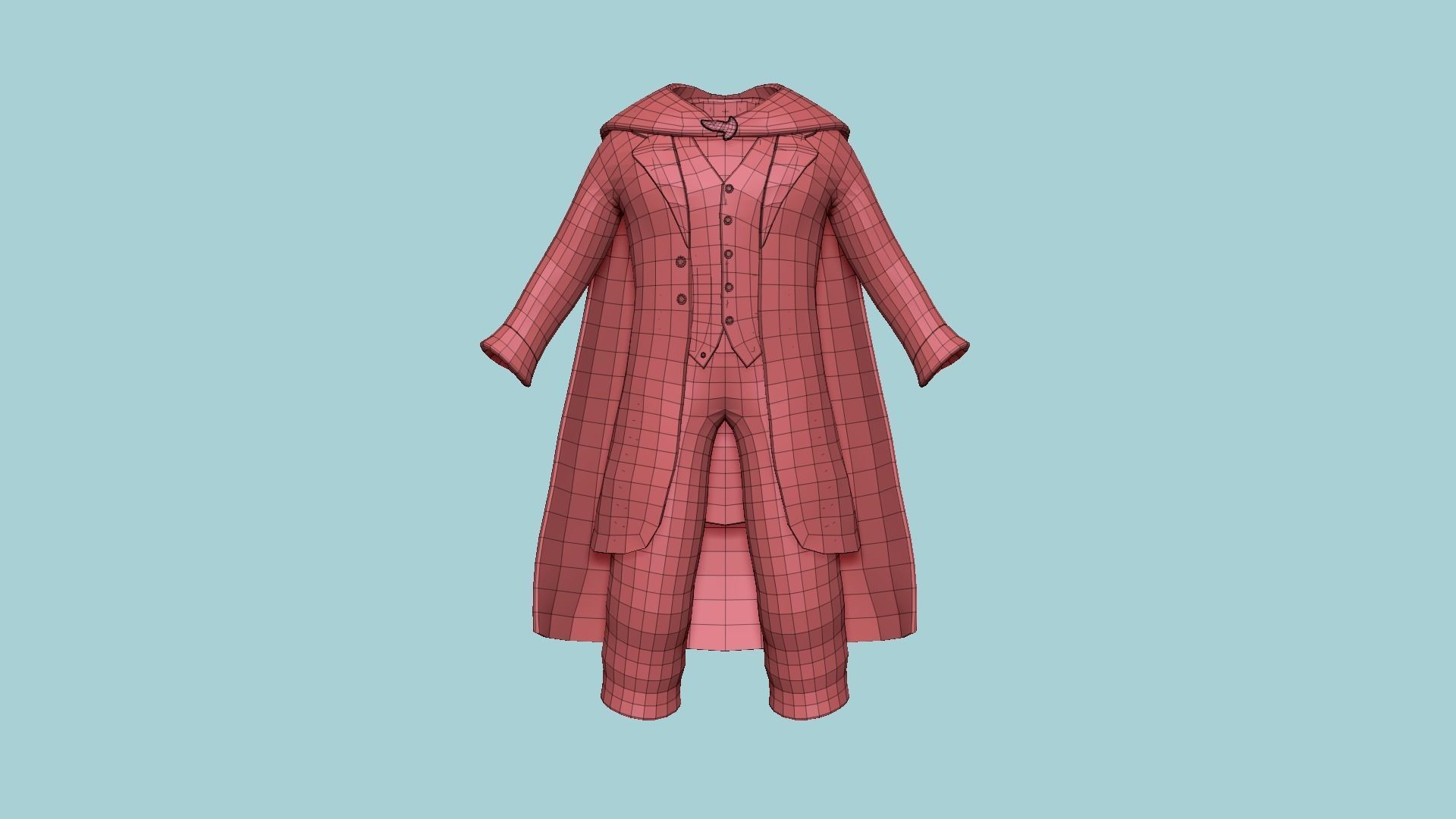 06 Hobbit Outfit Colors - Character Design Fashion 3D Model Collection_13