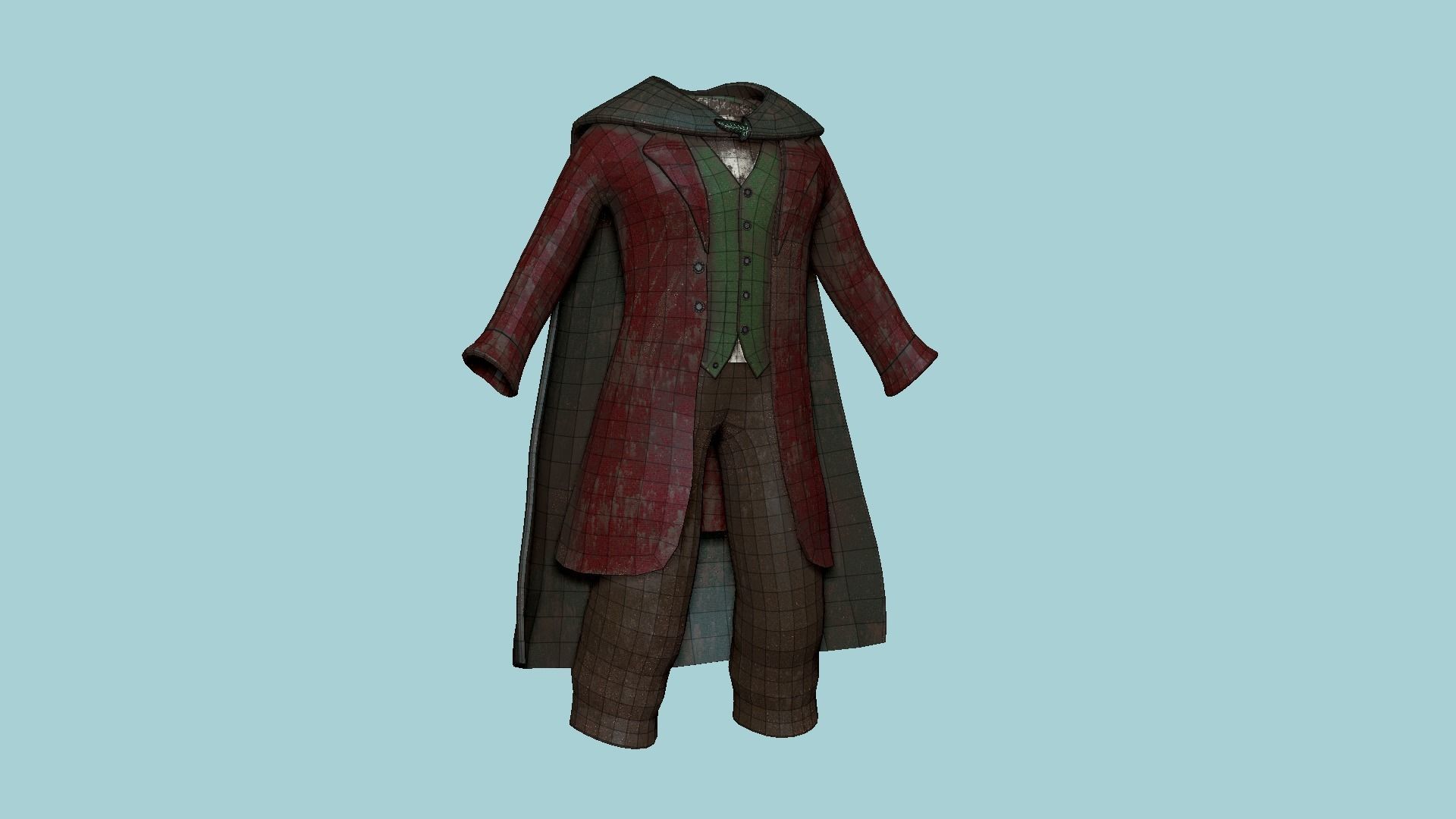 06 Hobbit Outfit Colors - Character Design Fashion 3D Model Collection_49