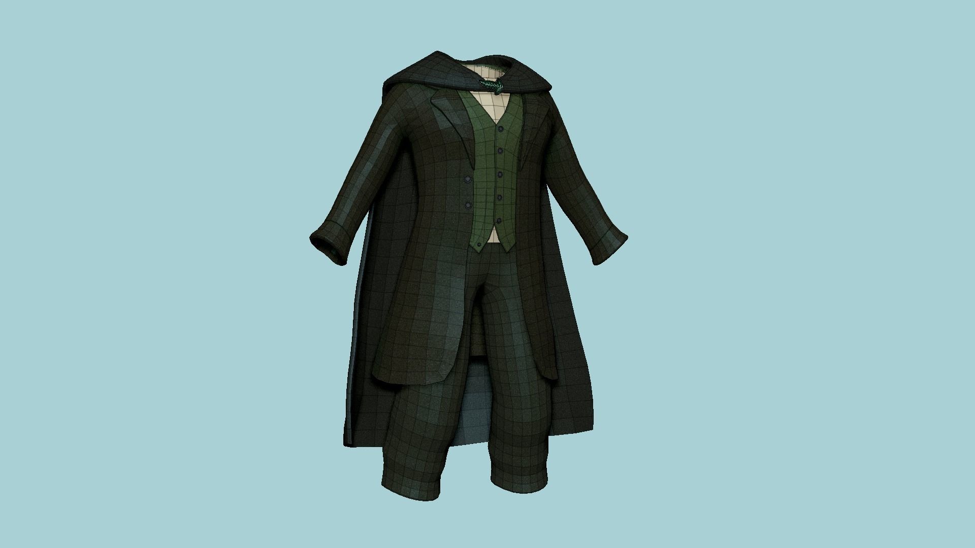 06 Hobbit Outfit Colors - Character Design Fashion 3D Model Collection_50