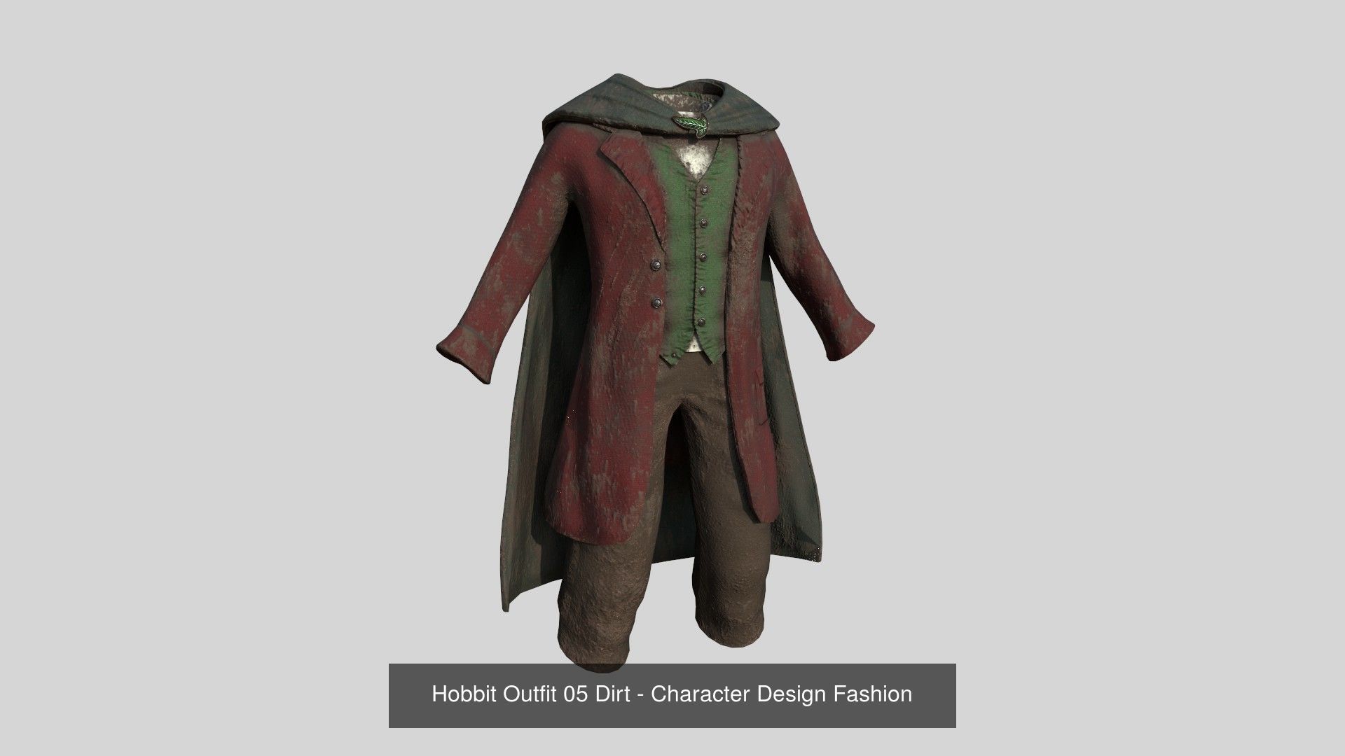 06 Hobbit Outfit Colors - Character Design Fashion 3D Model Collection_5