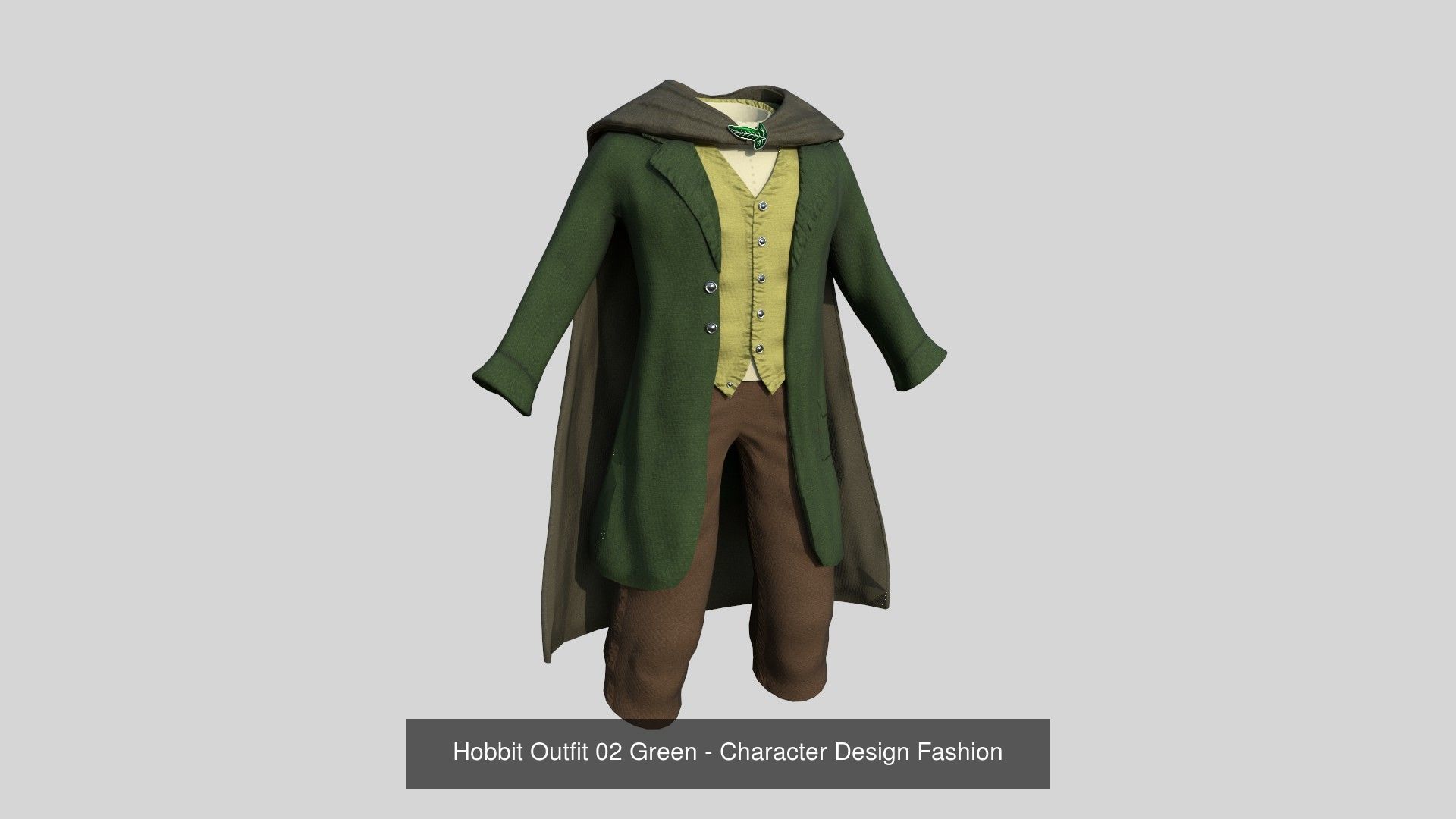 06 Hobbit Outfit Colors - Character Design Fashion 3D Model Collection_2