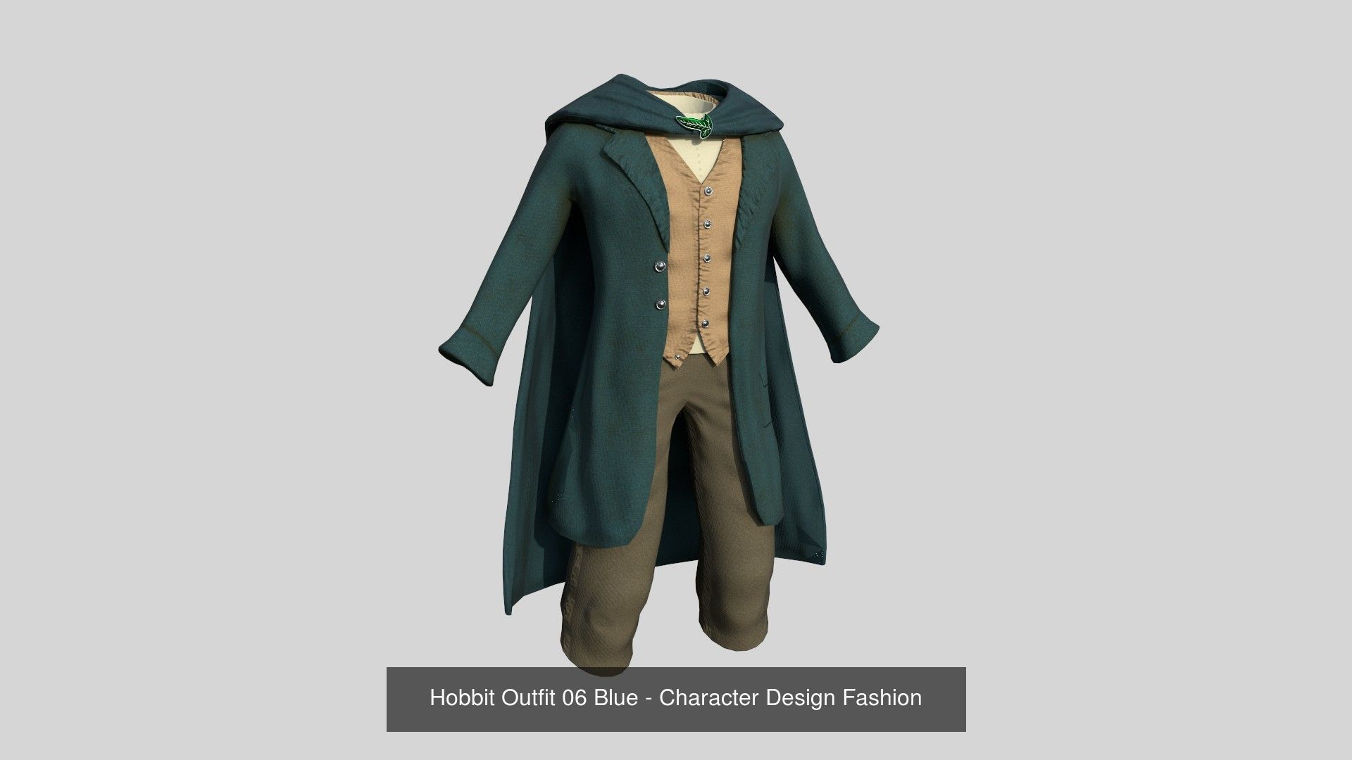 06 Hobbit Outfit Colors - Character Design Fashion 3D Model Collection_6