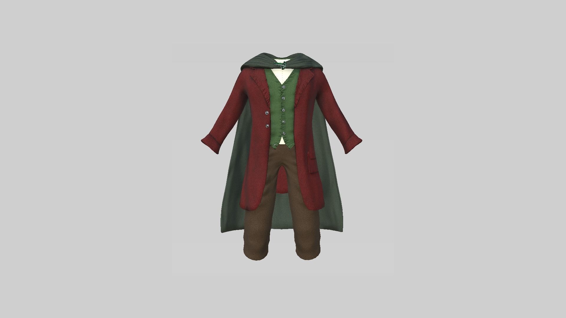 06 Hobbit Outfit Colors - Character Design Fashion 3D Model Collection_17