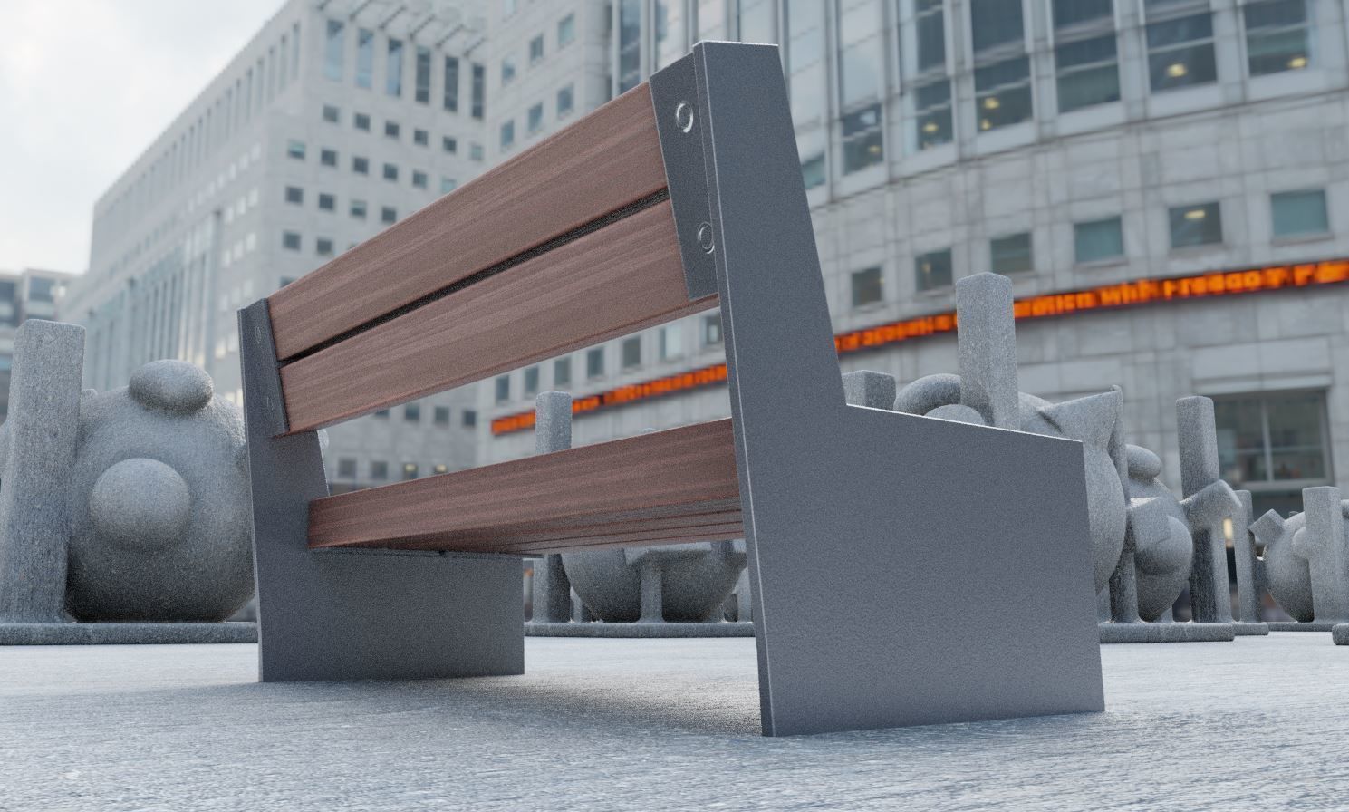 All Type 8 Park Benches 3D Model Collection_59