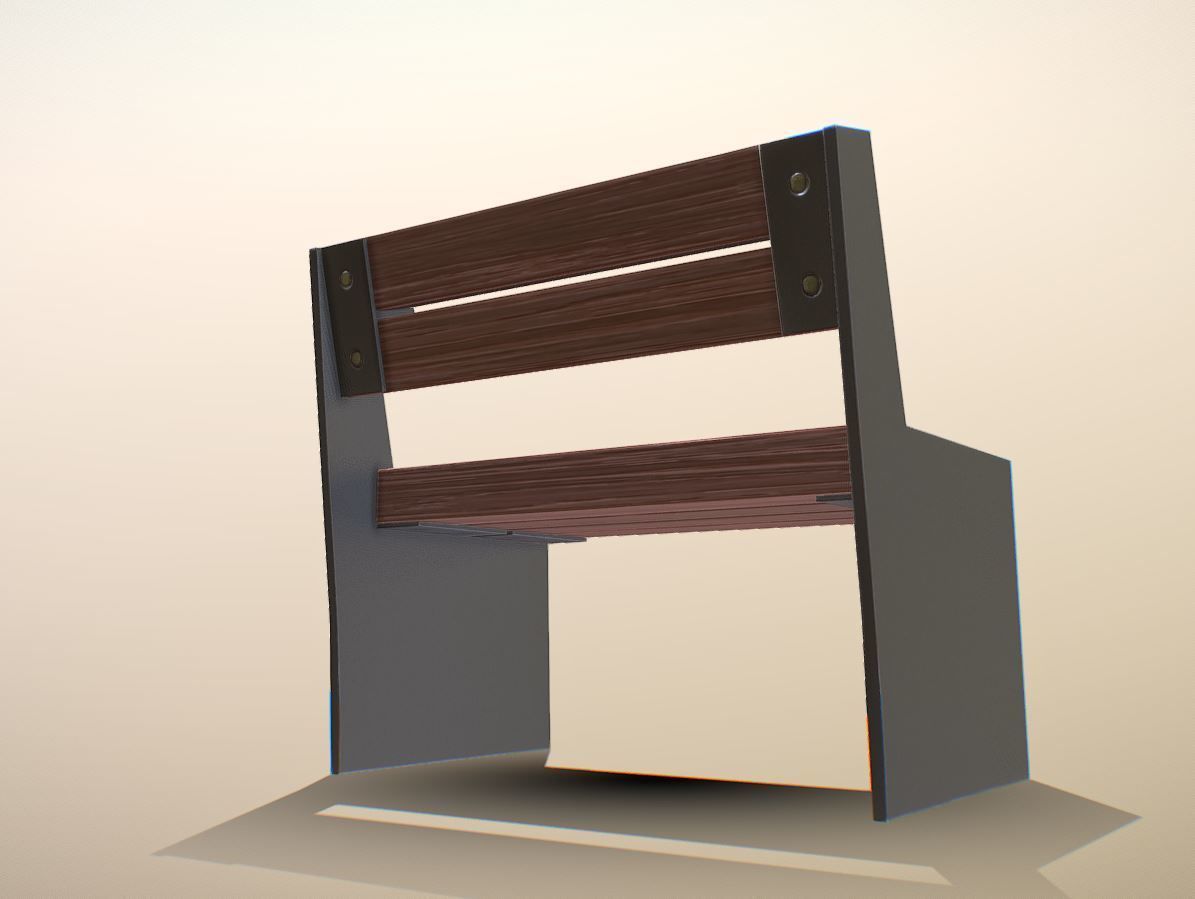 All Type 8 Park Benches 3D Model Collection_115