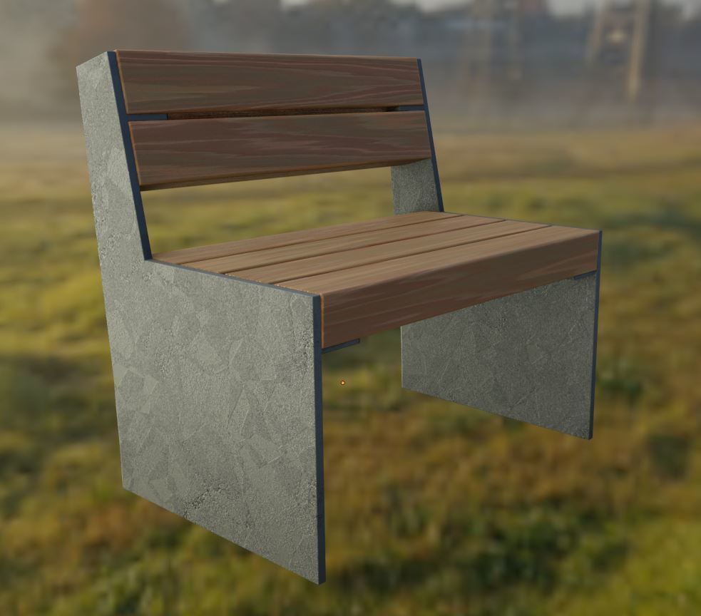 All Type 8 Park Benches 3D Model Collection_93