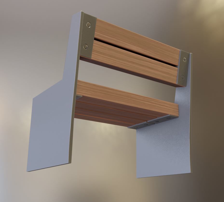 All Type 8 Park Benches 3D Model Collection_114