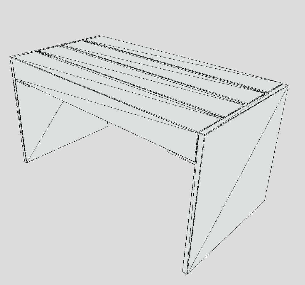 All Type 8 Park Benches 3D Model Collection_19