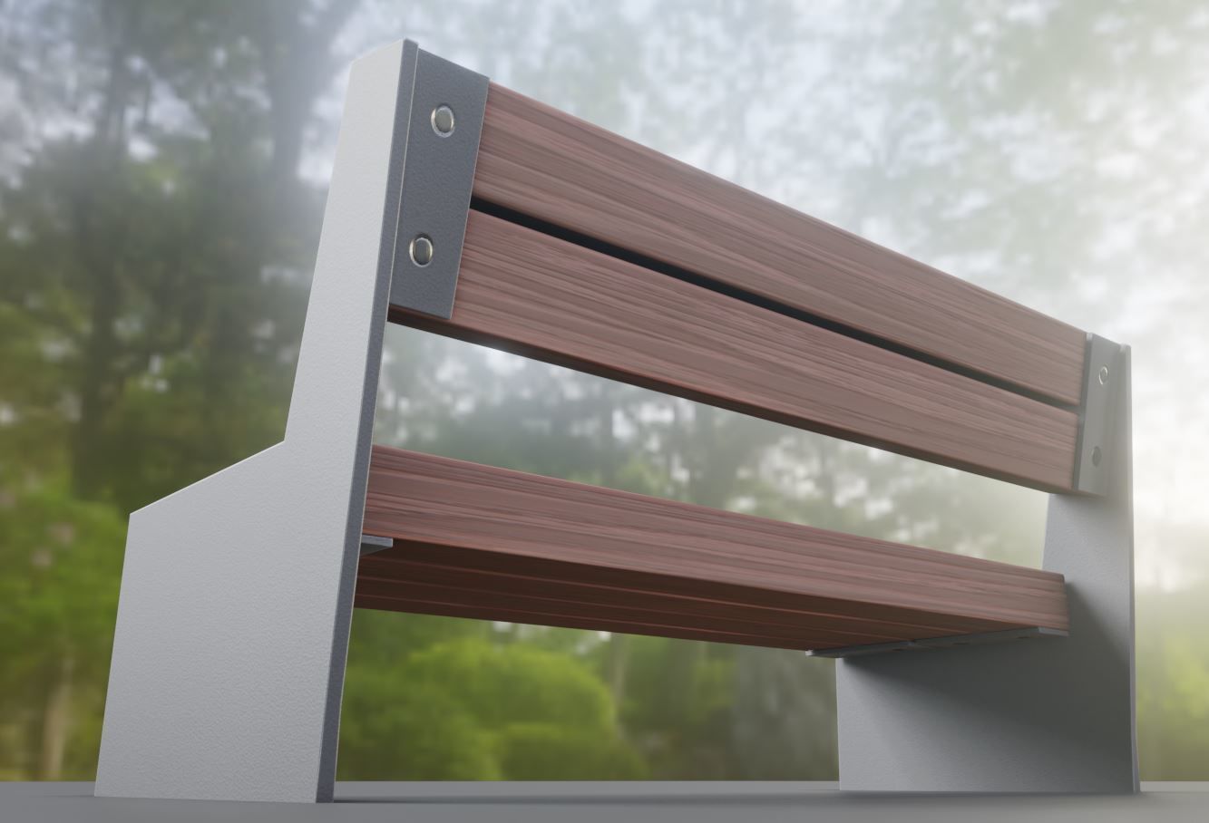 All Type 8 Park Benches 3D Model Collection_60