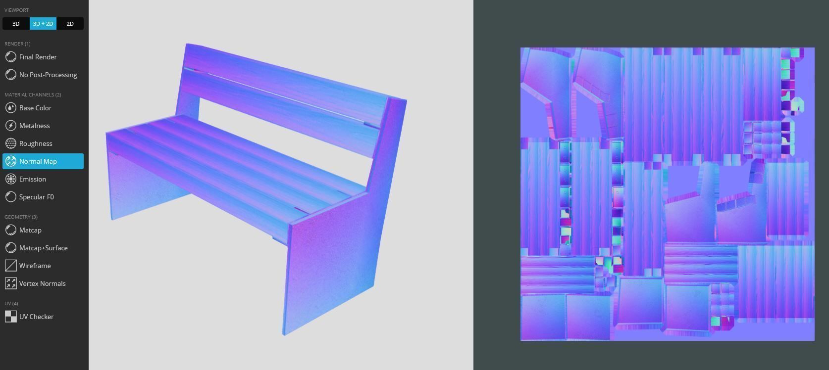 All Type 8 Park Benches 3D Model Collection_111