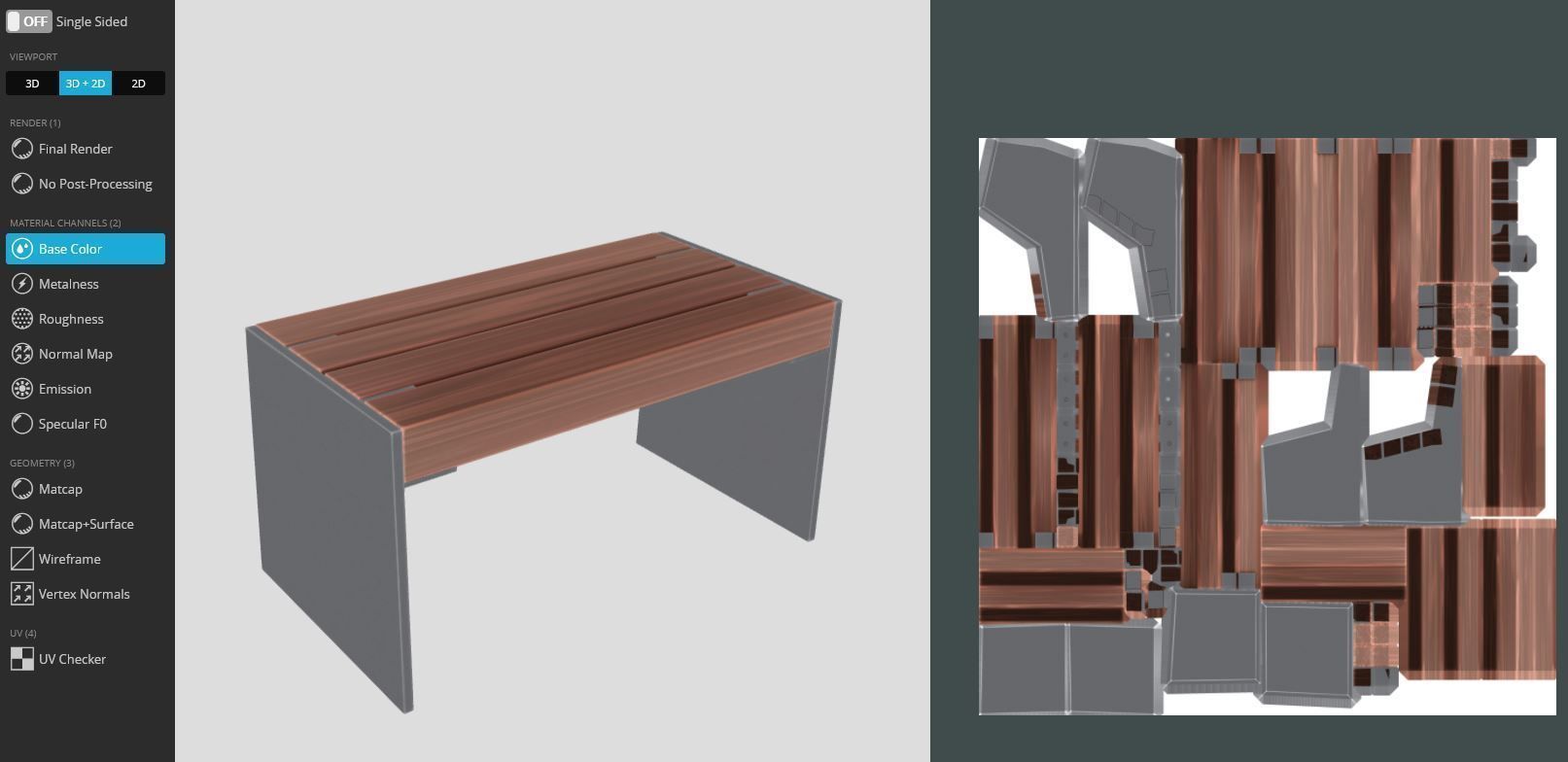 All Type 8 Park Benches 3D Model Collection_22