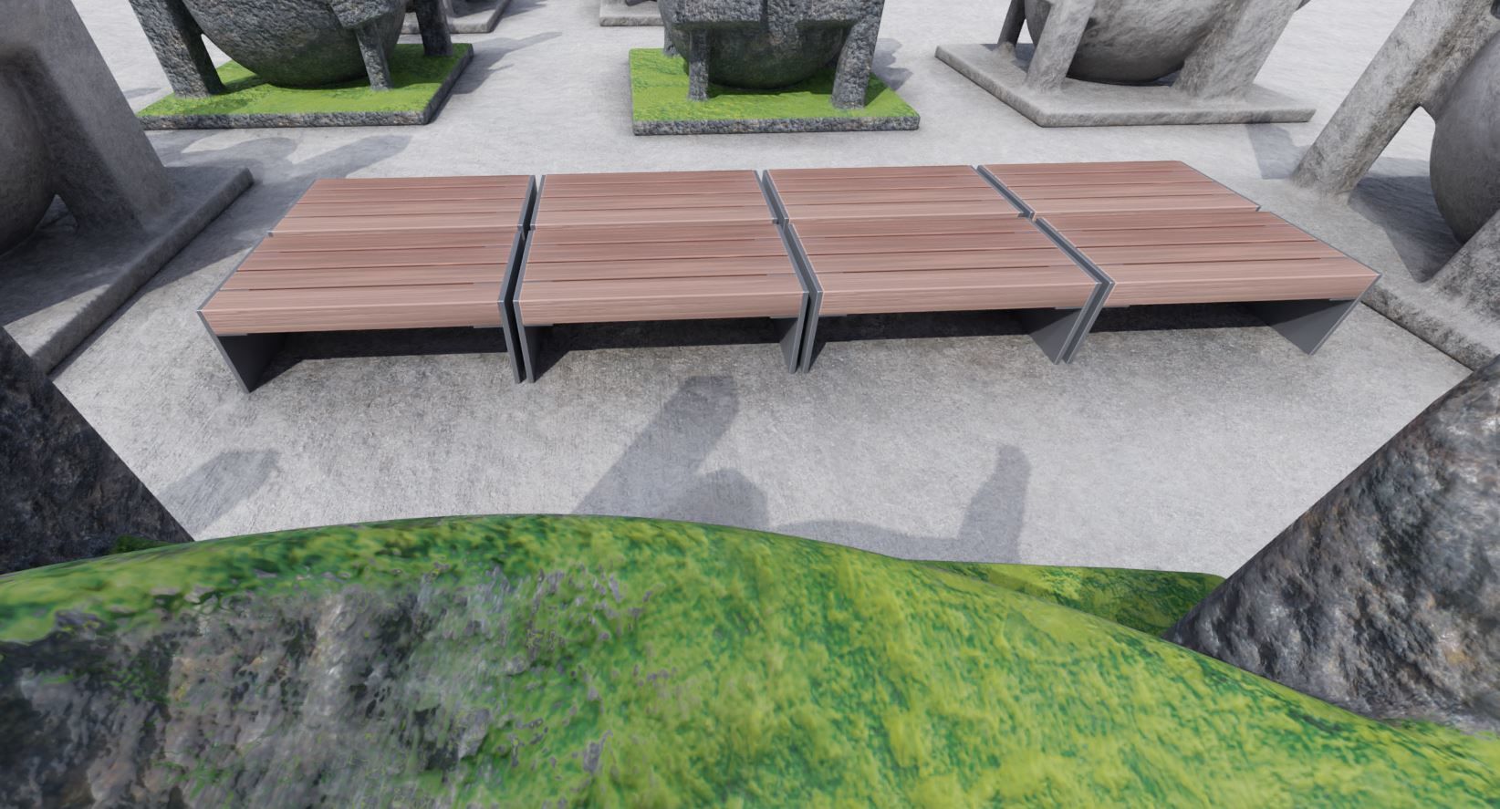 All Type 8 Park Benches 3D Model Collection_36