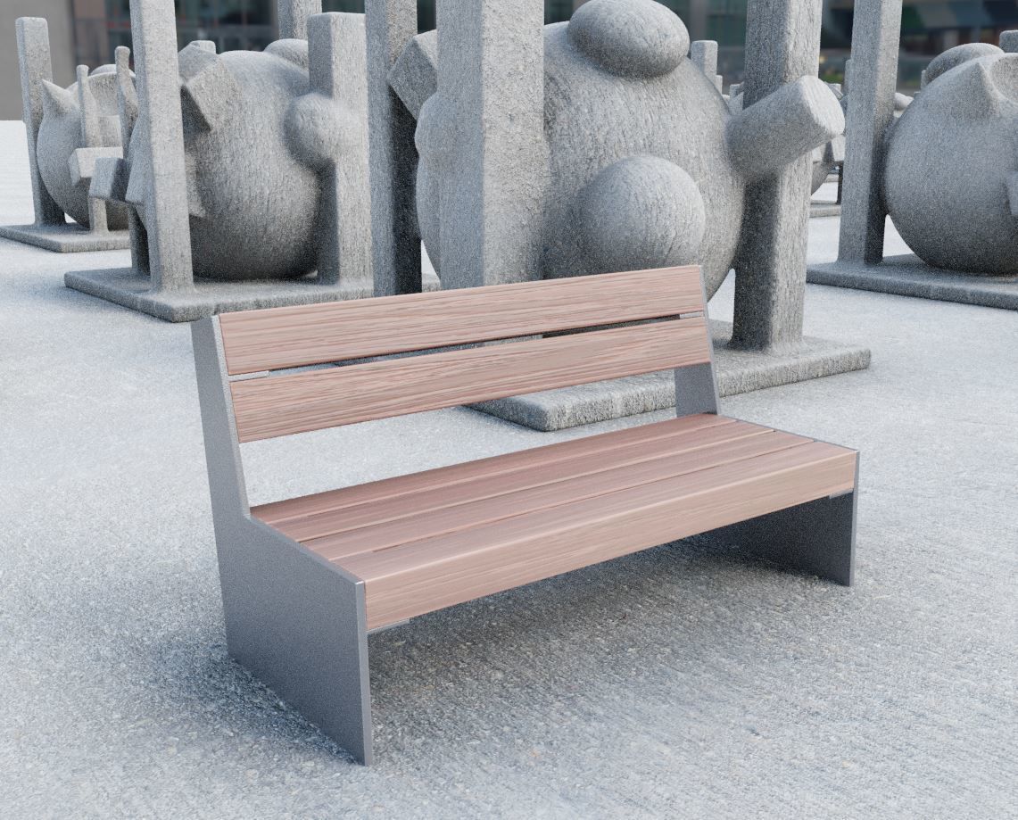 All Type 8 Park Benches 3D Model Collection_62