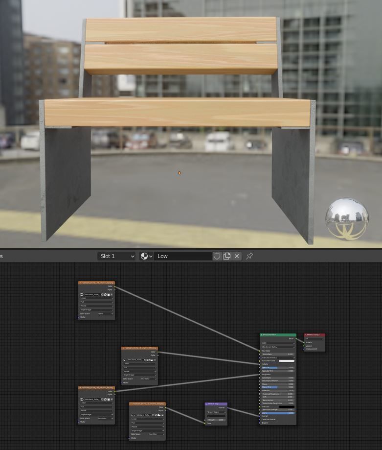 All Type 8 Park Benches 3D Model Collection_98