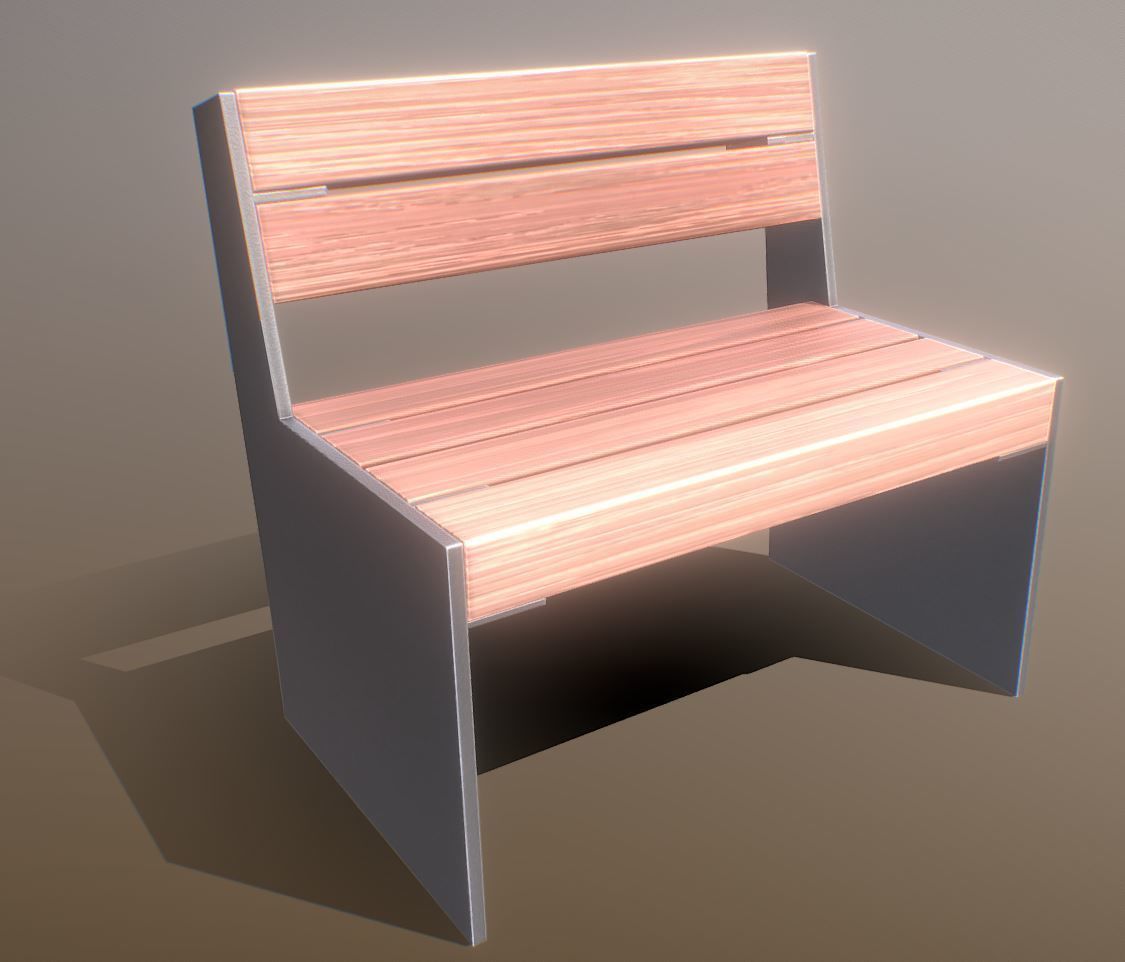 All Type 8 Park Benches 3D Model Collection_121